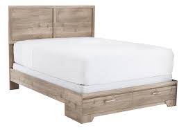 bedroom set brown beige drawer bed
