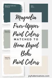How To Get Fixer Upper Paint Colors From Home Depot