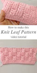 knit leaf pattern you could learn