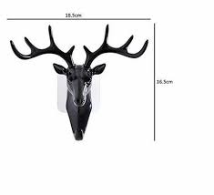 Wall Mount Plastic Deer Head Hanger