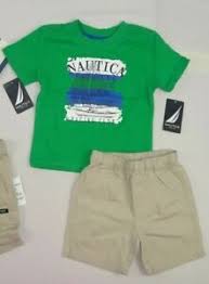 Details About Nautica Baby Boys 2 Piece Shirt And Shorts Set Sizes 0 3 3 6 6 9 Month