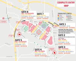 Complete Entry Map With Road Closings Entry Gates Z Trip Map