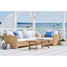 Sixty Outdoor 3 Seater Sofa Sika Design Cushion Color White