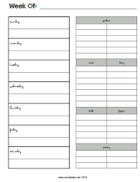 How To Start Meal Planning Printable One Week Meal Planner With