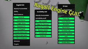 Credits to aztup for the ui library (old version). Ragdoll Engine Gui Script Pastebin 2021 Youtube