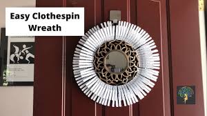 a clothespin wreath