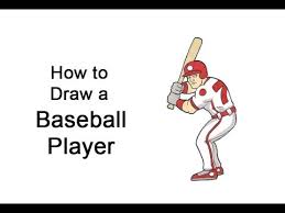 English 2 lesson 9 by kit fuderich 1228 views. How To Draw A Baseball Player Youtube
