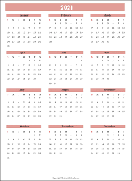 Having a monthly calendar is always helpful as it makes the task of keeping a track of the day to day tasks easier for an individual. Free 2021 Printable Calendar Templates In Word Pdf