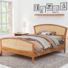 Solid Wood Bed Frame Queen King Or