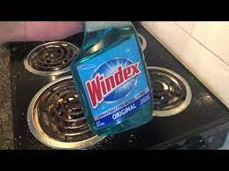 how to clean a stovetop using windex