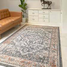 terra grey indoor rugs medallion modern