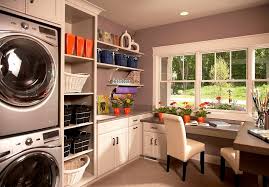An inefficient laundry room design can be extremely irritating! 25 Space Saving Multipurpose Laundry Rooms