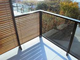 Privacy Screen With Elegant Glass Railing