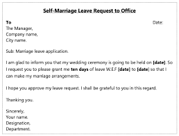 leave letter sles for office