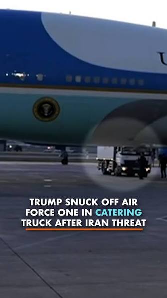 NEW: President Trump was secretly shuttled off Air Force One in Turkey last month via a catering truck following an Iranian assassination threat, per a new report., To pull off the ruse, Trump boarded ...