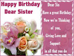 happy birthday sister birthday wishes