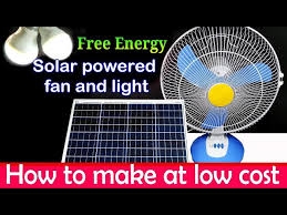 solar fan and light free energy how