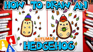 how to draw an autumn hedgehog you