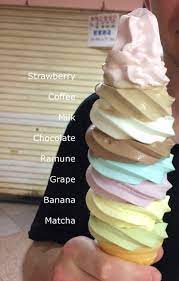 8 flavor ice cream in Tokyo (gigantic) - Tourist in Japan