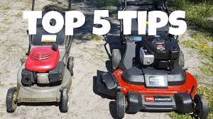 top 5 tips for ing used lawn mowers