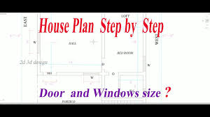 house plan step by step method door