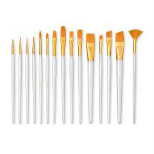 golden taklon 15 piece brush set by
