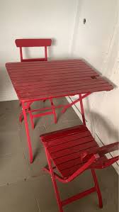 Ikea Patio Foldable Table And Chair