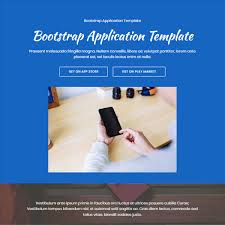 Free Html Bootstrap Application Template