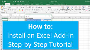 How To Install An Excel Add In Guide Excel Campus