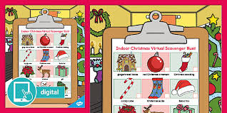 A beginners' guide to planning a treasure hunt. Christmas Digital Scavenger Hunt Indoor Teacher Made
