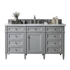 Buy or recycle a vanity cabinet or counter. James Martin Brittany 59 W X 23 D Urban Gray Bathroom Vanity Cabinet At Menards