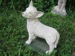 Darling Old Garden Chihuahua Vintage