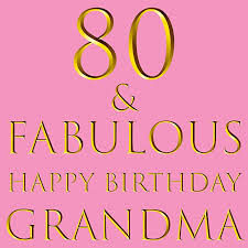 grandma 80th birthday card 80