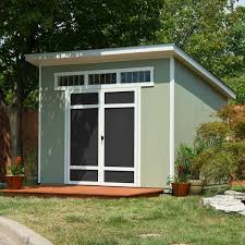 Outdoor Wood Shed With Transom Windows