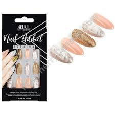 15429 nail addict pink marble gold kit