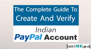 create paypal account in india verify