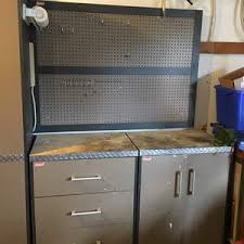 lot 77 two coleman garage cabinets