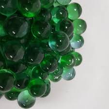 Glass Marble Vase Fillers Green Desflora