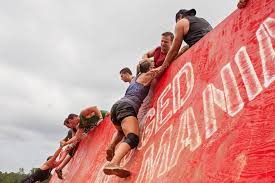 extreme obstacle course race stock