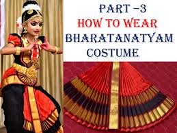 bharatanatyam costume step by step