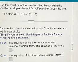 Answered Find The Equation Of The Line