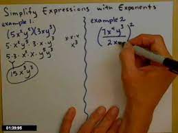 simplifying expressions with exponents