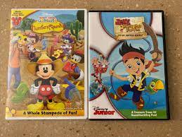 Disney Junior DVDs Mickey Mouse Clubhouse Numbers Roundup Jake Neverland  Pirates | eBay