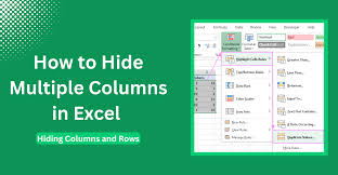 how to hide multiple columns in excel