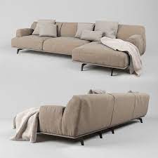 poliform tribeca sofa set 02 3d model