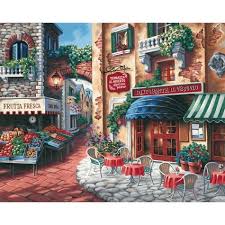 Taste Of Italy Paint By Number Kit By Paintworks Dimensions