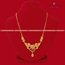 gold plated mini haar necklace for