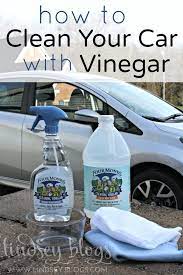 how to clean your car with vinegar
