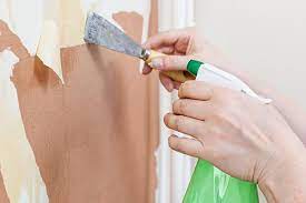 remove wallpaper with fabric softener