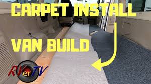 diy custom carpet installation van
